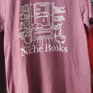 Niche Books Logo Tee (Heathered Maroon)